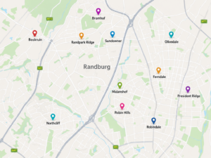 Areas we serve in Randburg as Cornerstone Homes your experienced Randburg estate agent that provide property valuations in Randburg